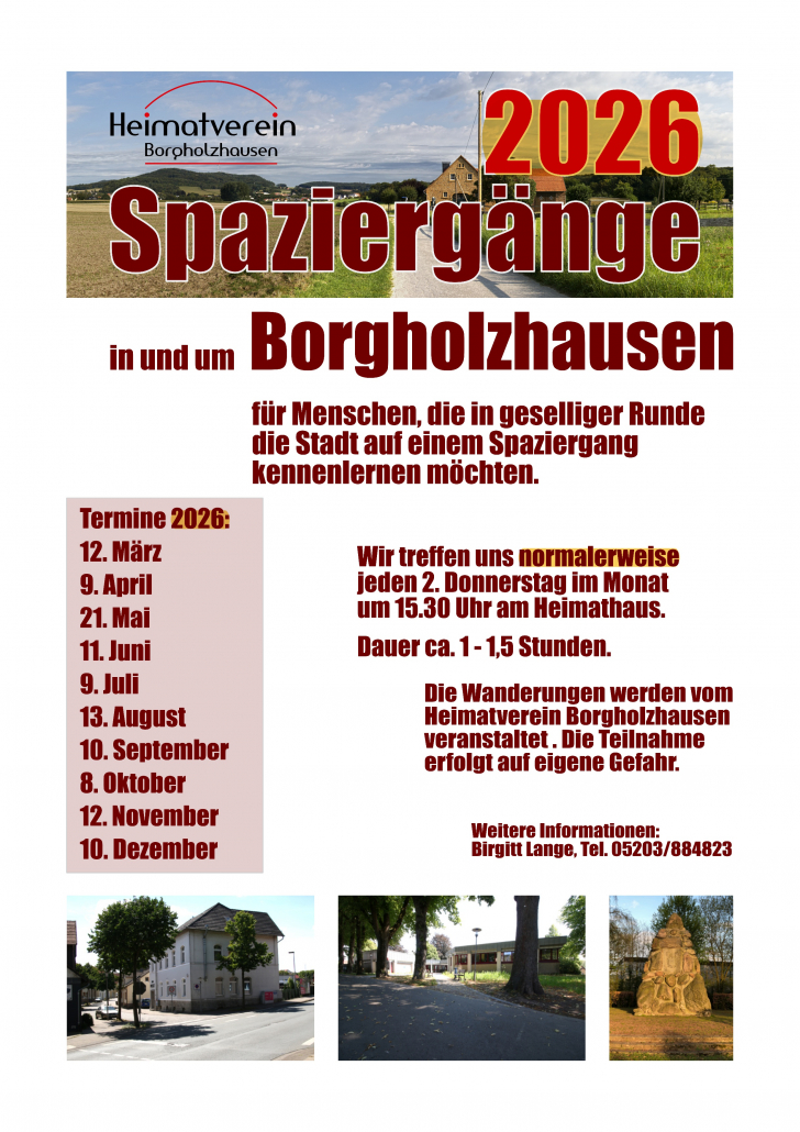 Spaziergänge in und um Borgholzhausen mit Birgitt Lange